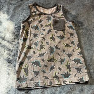 The Children's Place Dinosaur Tank Top - Gray and Green